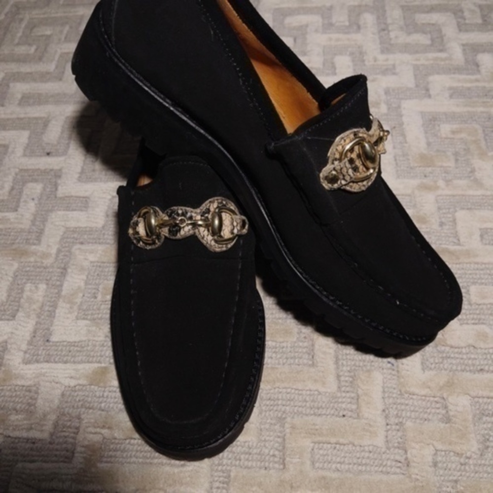 Gucci Mens Suede Horsebit Loafers - Picture 3 of 13